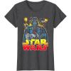 image:imageStar Wars Darth Vader Retro Sith Lord Graphic TShirt TShirtDark Heather Grey