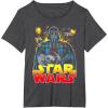 image:imageStar Wars Darth Vader Retro Sith Lord Graphic TShirt TShirtDark Heather Grey