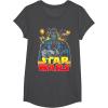 image:imageStar Wars Darth Vader Retro Sith Lord Graphic TShirt TShirtDark Heather Grey