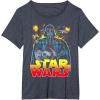image:imageStar Wars Darth Vader Retro Sith Lord Graphic TShirt TShirtHeather Blue