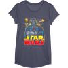 image:imageStar Wars Darth Vader Retro Sith Lord Graphic TShirt TShirtHeather Blue
