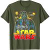image:imageStar Wars Darth Vader Retro Sith Lord Graphic TShirt TShirtOlive Green