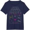 image:imageStar Wars Retro Video Game Logo TShirtNavy Blue