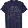 image:imageStar Wars Retro Video Game Logo TShirtNavy Blue