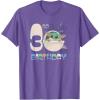 image:imageStar Wars The Mandalorian Grogu 3rd Birthday Sketch TShirtPurple Heather