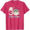 image:imageStar Wars The Mandalorian Grogu 3rd Birthday Sketch TShirtRed Heather