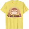 image:imageStar Wars The Mandalorian The Child Retro Line Portrait TShirtLemon Yellow