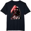 image:imageStar Wars Classic Darth Vader Red Lightsaber Retro Portrait TShirtBlack