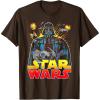 image:imageStar Wars Darth Vader Retro Sith Lord Graphic TShirt TShirtBrown