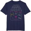 image:imageStar Wars Retro Video Game Logo TShirtNavy Blue