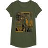 image:imageStar Was Boba Fett Retro Mandalorian Poster TShirtOlive Green