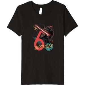 image:imageKids Star Wars Classic Retro Darth Vader Galactic 6th Birthday Premium TShirt