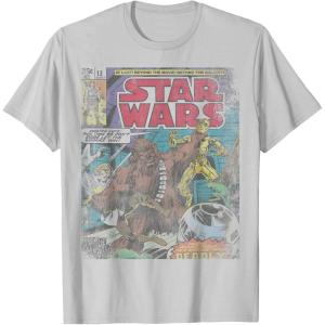 image:imageStar Wars Chewbacca Wookiee Win Retro Comic Cover TShirtSilver Grey