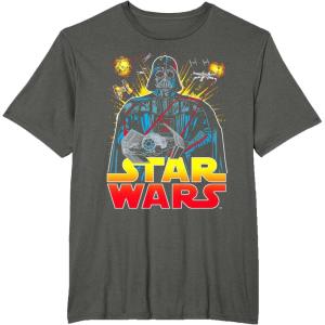 image:imageStar Wars Darth Vader Retro Sith Lord Graphic TShirt TShirtAsphalt Grey