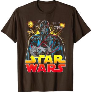 image:imageStar Wars Darth Vader Retro Sith Lord Graphic TShirt TShirtBrown