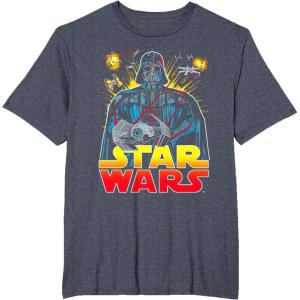 image:imageStar Wars Darth Vader Retro Sith Lord Graphic TShirt TShirtHeather Blue