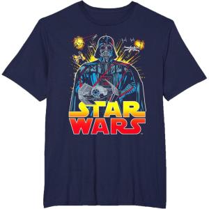 image:imageStar Wars Darth Vader Retro Sith Lord Graphic TShirt TShirtNavy Blue