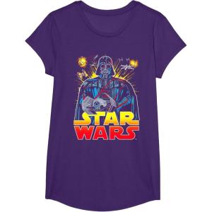 image:imageStar Wars Darth Vader Retro Sith Lord Graphic TShirt TShirtPurple