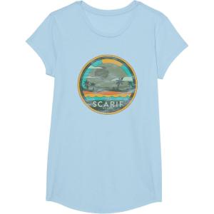 image:imageStar Wars Enjoy Scarif Beach Vacation Vintage TShirtBaby Blue