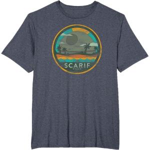image:imageStar Wars Enjoy Scarif Beach Vacation Vintage TShirtHeather Blue