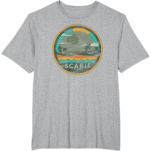 image:imageStar Wars Enjoy Scarif Beach Vacation Vintage TShirtHeather Grey