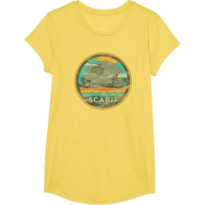 image:imageStar Wars Enjoy Scarif Beach Vacation Vintage TShirtLemon Yellow