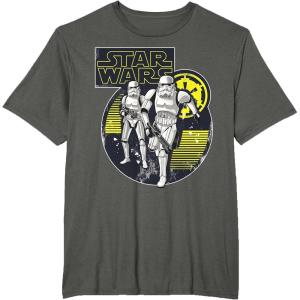 image:imageStar Wars Imperial Stormtroopers Retro Stripes TShirt TShirtAsphalt Grey