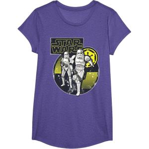 image:imageStar Wars Imperial Stormtroopers Retro Stripes TShirt TShirtPurple Heather