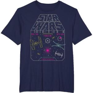 image:imageStar Wars Retro Video Game Logo TShirtNavy Blue