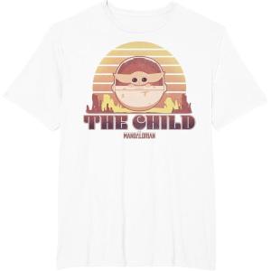 image:imageStar Wars The Mandalorian The Child Retro Line Portrait TShirtWhite