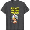 image:imageStar Wars Luke Skywalker Pilot Of The Year Pixel Chibi Logo TShirtDark Heather Grey