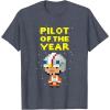 image:imageStar Wars Luke Skywalker Pilot Of The Year Pixel Chibi Logo TShirtHeather Blue
