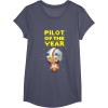 image:imageStar Wars Luke Skywalker Pilot Of The Year Pixel Chibi Logo TShirtHeather Blue