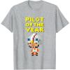 image:imageStar Wars Luke Skywalker Pilot Of The Year Pixel Chibi Logo TShirtHeather Grey