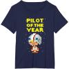 image:imageStar Wars Luke Skywalker Pilot Of The Year Pixel Chibi Logo TShirtNavy Blue