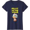 image:imageStar Wars Luke Skywalker Pilot Of The Year Pixel Chibi Logo TShirtNavy Blue