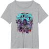 image:imageStar Wars Rainbow Paint Drip Distressed Dark Side TShirtHeather Grey