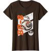 image:imageStar Wars The Force Awakens Distressed BB8 Rebel Droid TShirtBrown