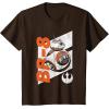 image:imageStar Wars The Force Awakens Distressed BB8 Rebel Droid TShirtBrown