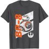 image:imageStar Wars The Force Awakens Distressed BB8 Rebel Droid TShirtDark Heather Grey