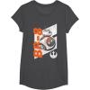 image:imageStar Wars The Force Awakens Distressed BB8 Rebel Droid TShirtDark Heather Grey