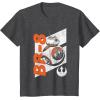 image:imageStar Wars The Force Awakens Distressed BB8 Rebel Droid TShirtDark Heather Grey