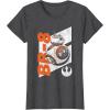 image:imageStar Wars The Force Awakens Distressed BB8 Rebel Droid TShirtDark Heather Grey