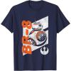 image:imageStar Wars The Force Awakens Distressed BB8 Rebel Droid TShirtNavy Blue