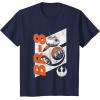 image:imageStar Wars The Force Awakens Distressed BB8 Rebel Droid TShirtNavy Blue