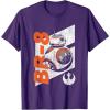 image:imageStar Wars The Force Awakens Distressed BB8 Rebel Droid TShirtPurple