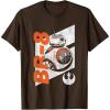 image:imageStar Wars The Force Awakens Distressed BB8 Rebel Droid TShirtBrown