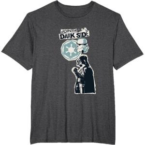 image:imageStar Wars Join The Darkside Darth Vader Forever Punk TShirtDark Heather Grey