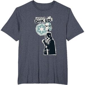 image:imageStar Wars Join The Darkside Darth Vader Forever Punk TShirtHeather Blue