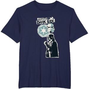 image:imageStar Wars Join The Darkside Darth Vader Forever Punk TShirtNavy Blue